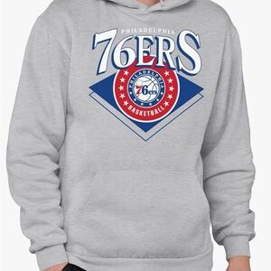 Junk Food Clothing 76ers Gray Hoodie